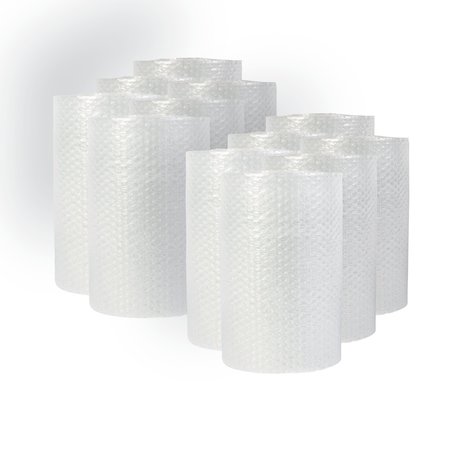 UNIVERSAL Bubble Packaging, 0.19" Thick, 12" x 30 ft, Perforated Every 12", Clear, PK12, 12PK 4275